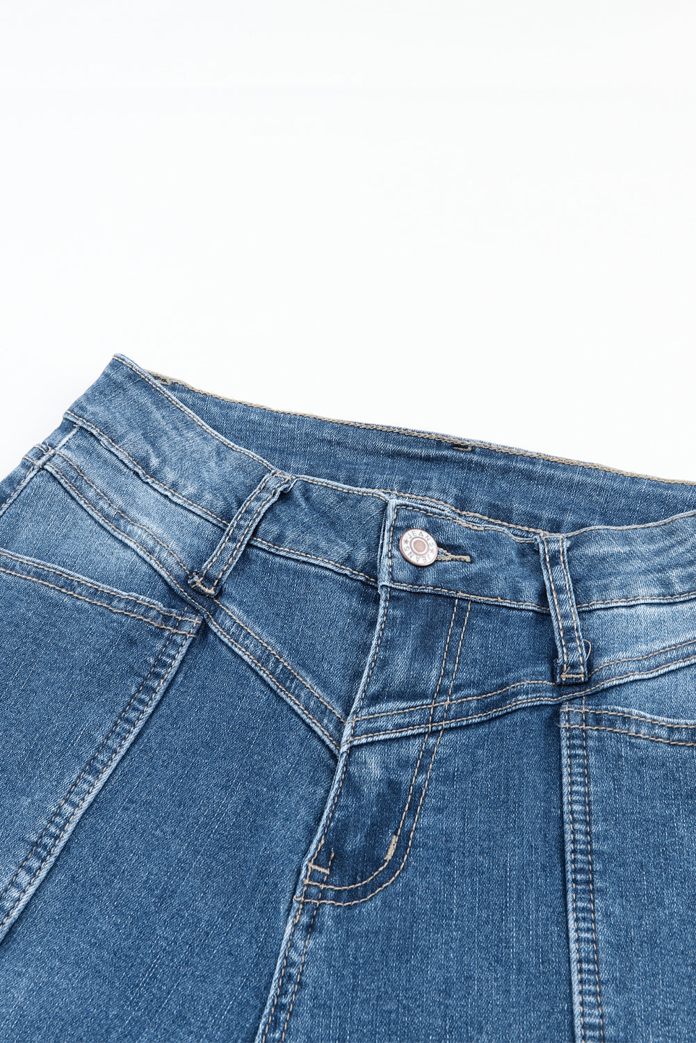 Dark Wash High Waisted Bell Bottom Jeans