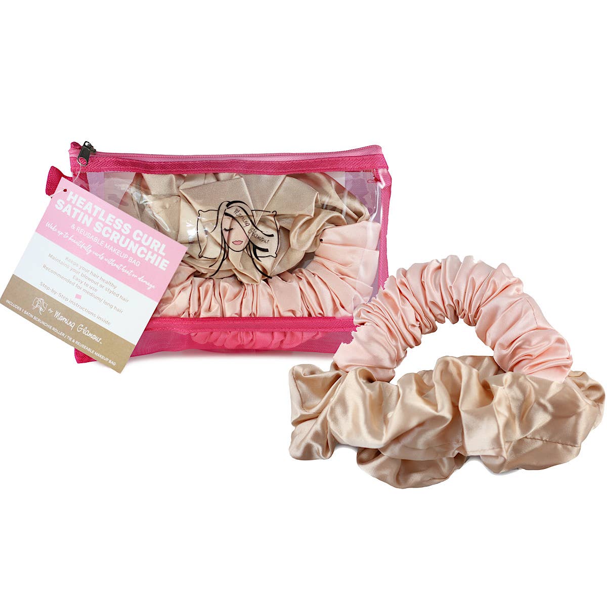 Satin Heatless Curl Scrunchie