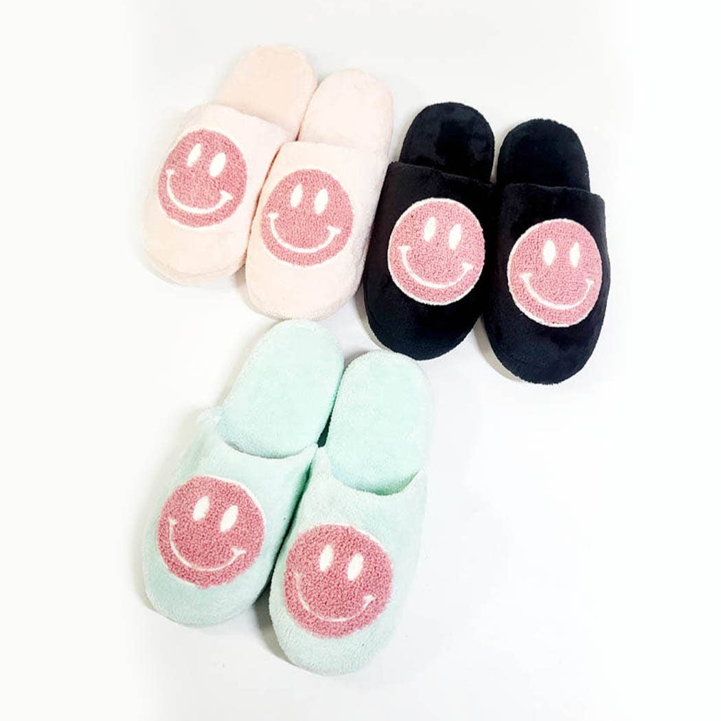 Smilely Face Women Indoor Slide Slippers