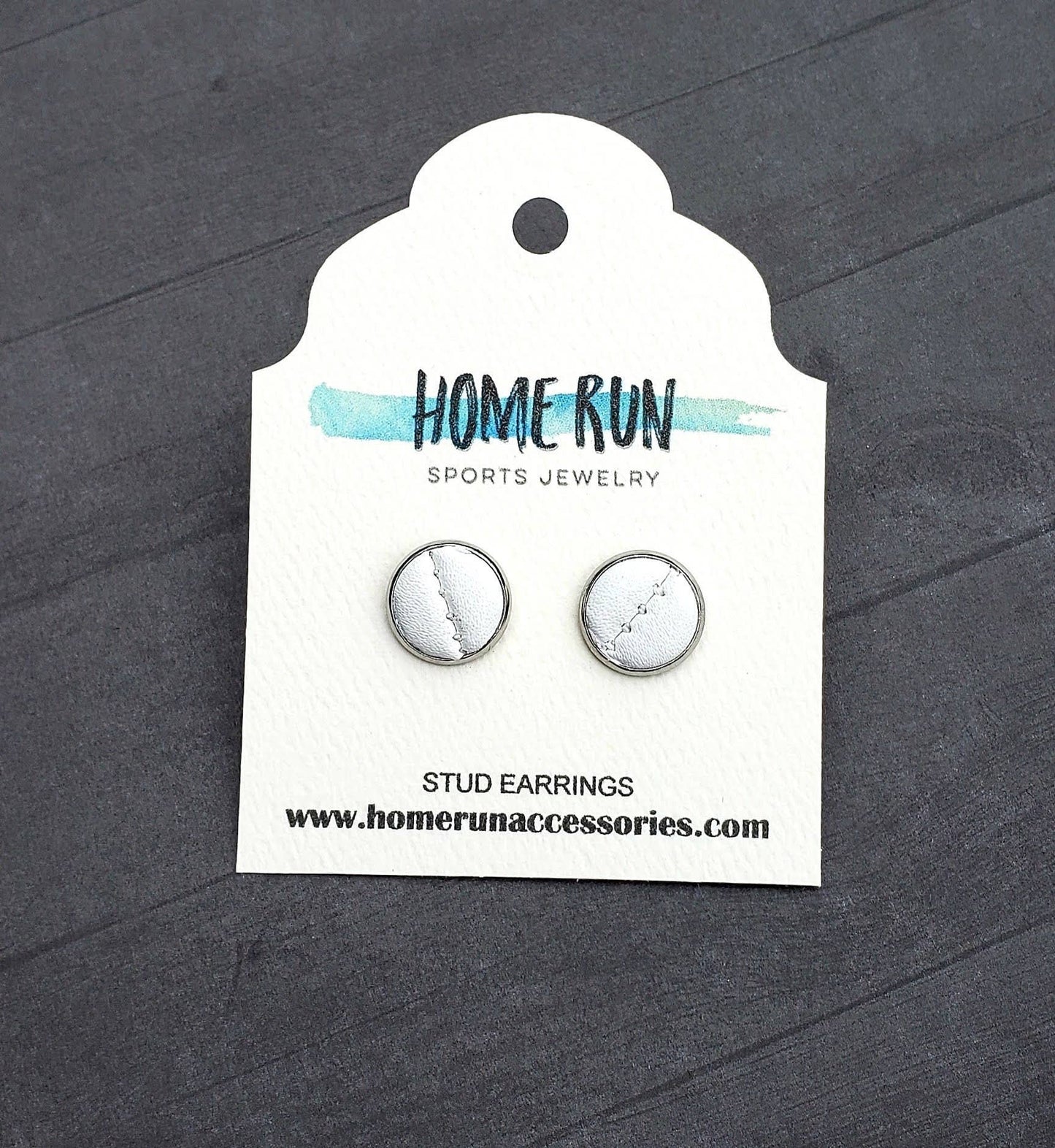Volleyball Stud Earrings, Real Volleyball Earrings