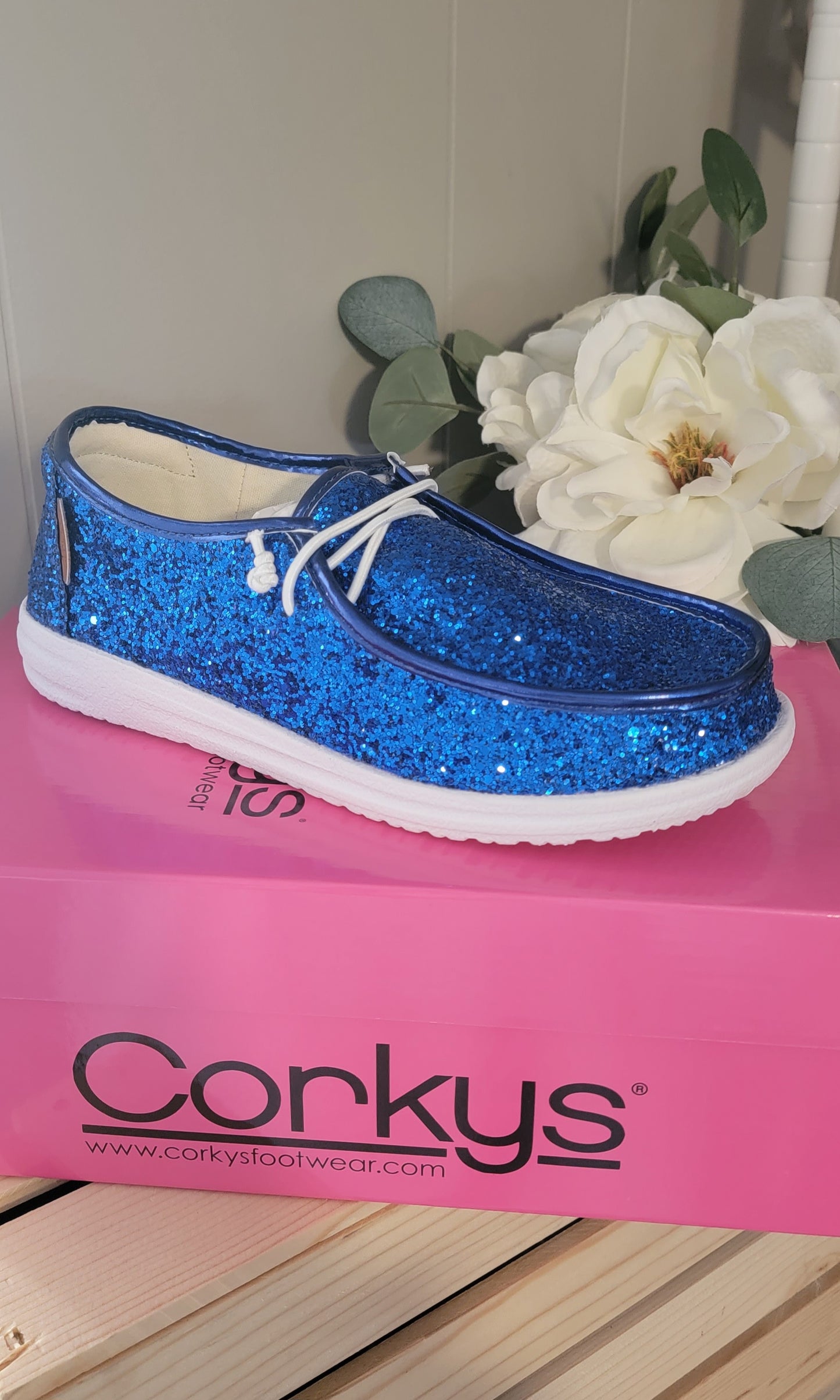 Electric Blue Glitter Kayak