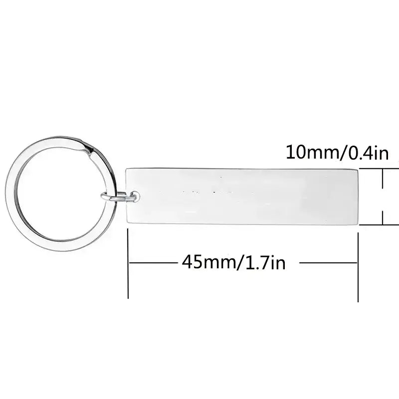 Heartfelt 'Drive Safe Handsome' Keychain - Gift for couples