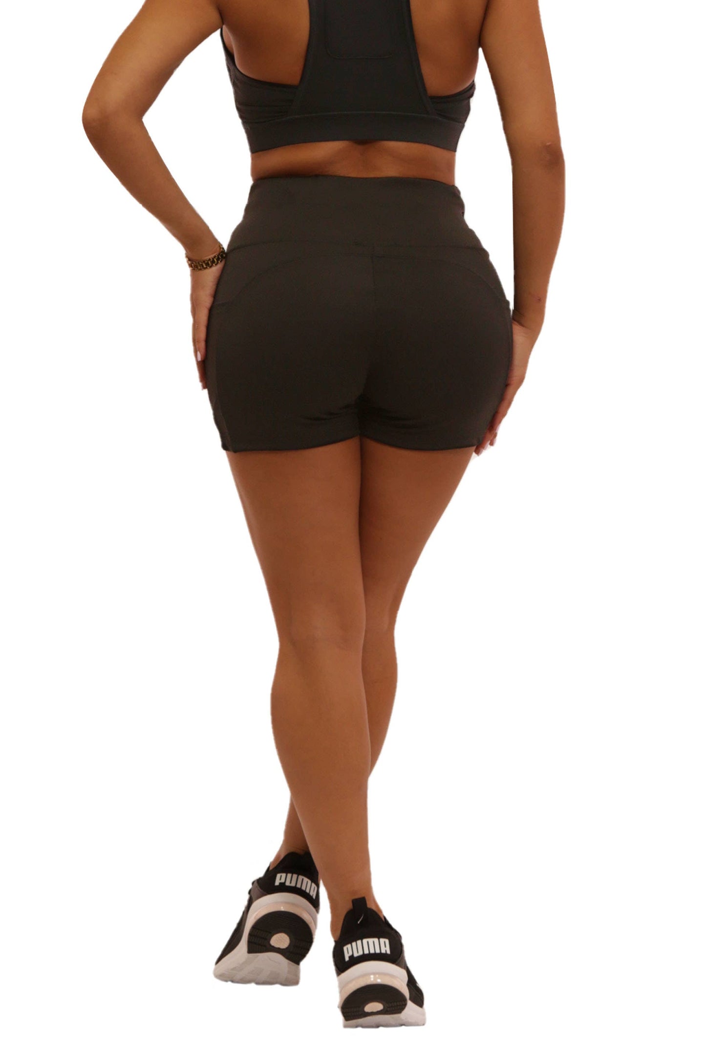 Womens Athletic Tummy Control Biker shorts With Pockets