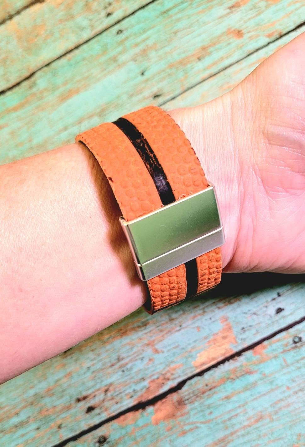 Real Basketball Bracelet, Basketball Cuff Bracelet