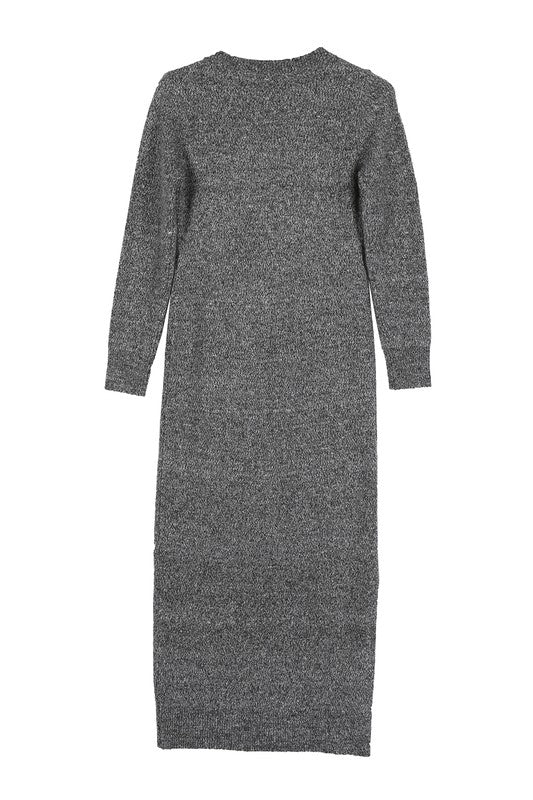 V-Neck Sweater Maxi Dress Pre-order