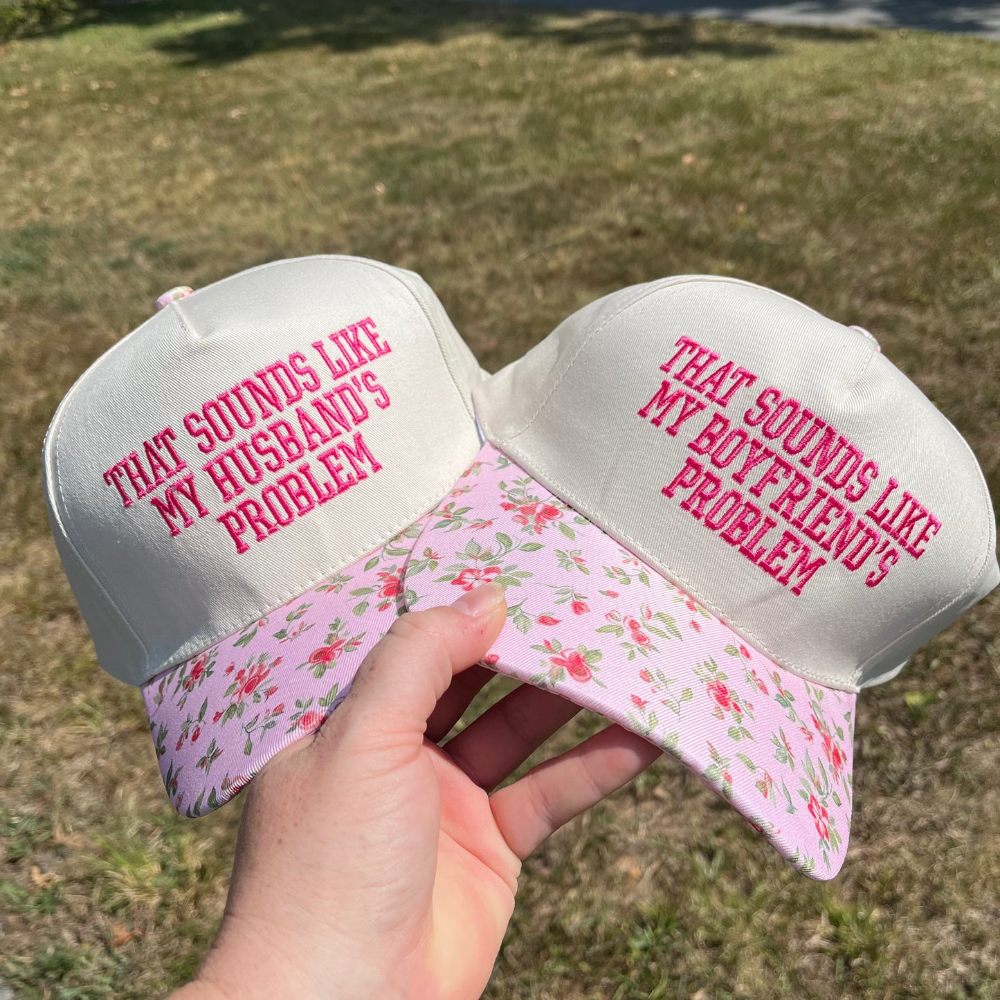 Husband/boyfriend’s Problem Floral Hat