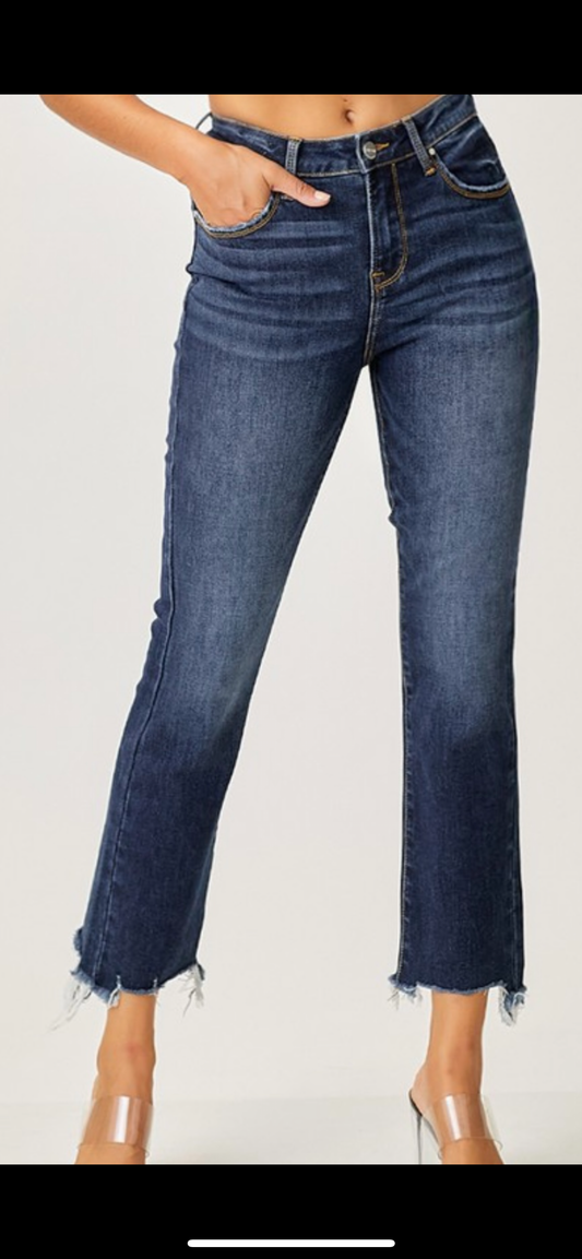 Risen - High Rise Straight Leg Jeans