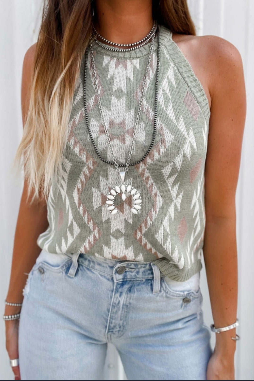 Laurel Geo Knit Tank