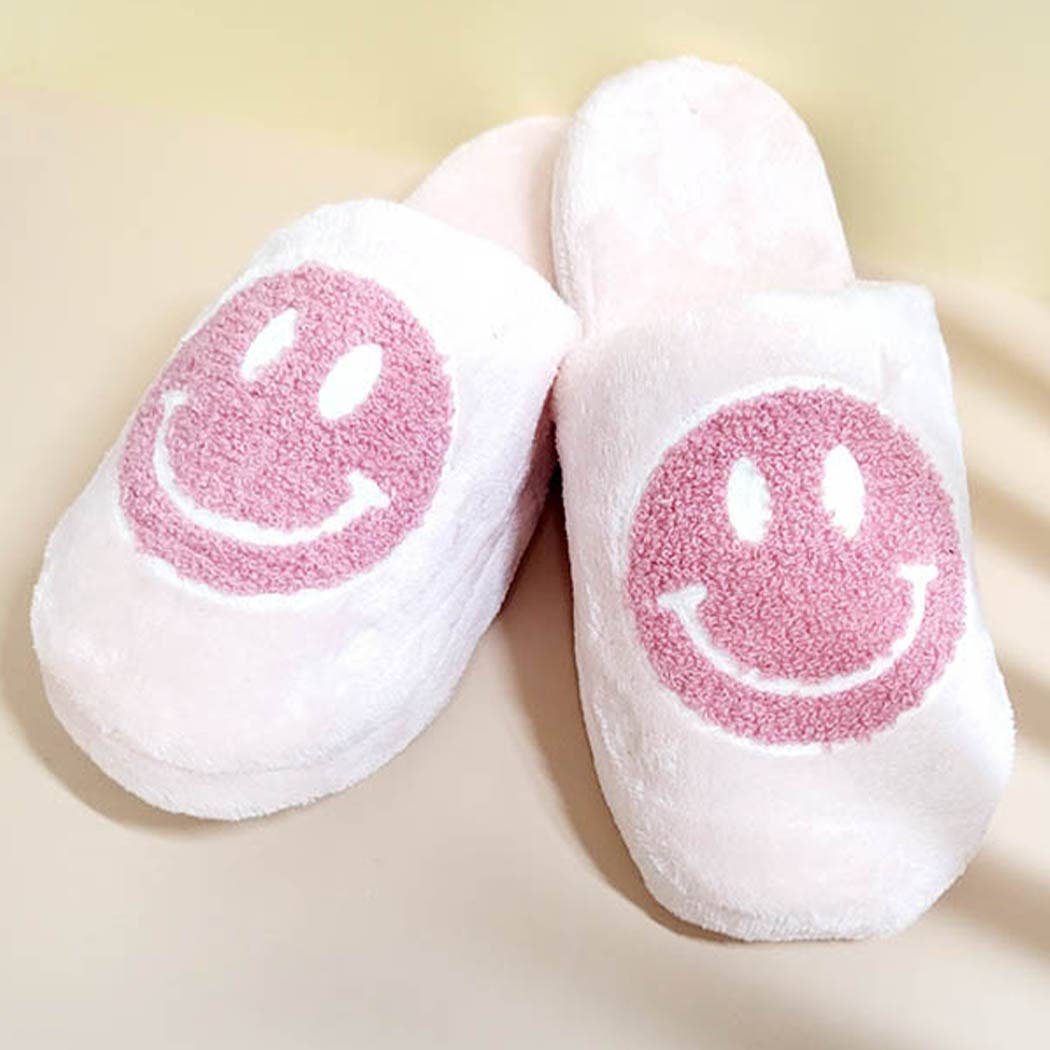 Smilely Face Women Indoor Slide Slippers