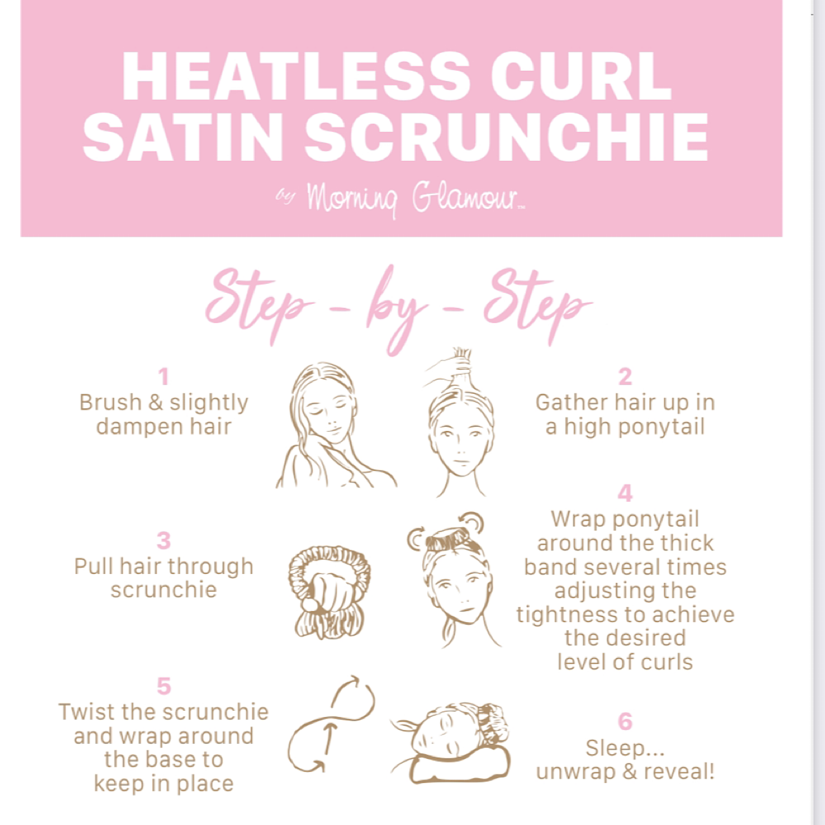 Satin Heatless Curl Scrunchie