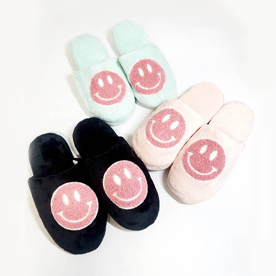 Smilely Face Women Indoor Slide Slippers