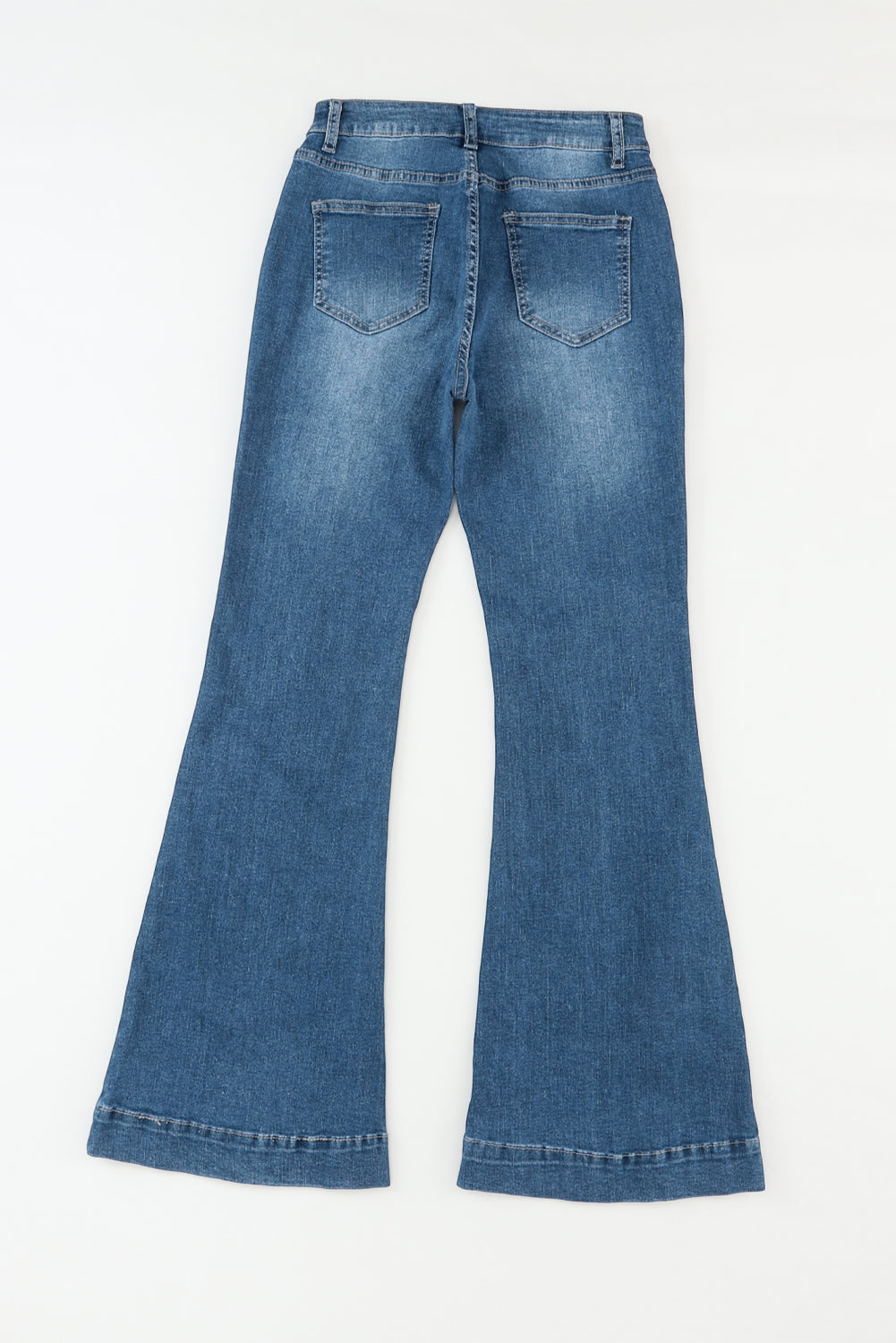 Dark Wash High Waisted Bell Bottom Jeans