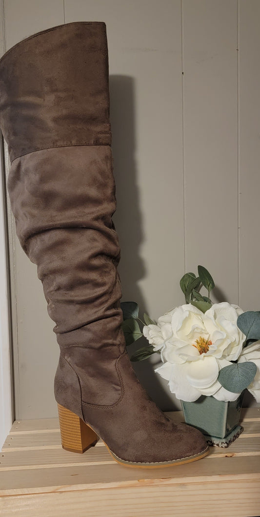 Taupe Kaison Over-the-Knee Boot Pre-Order