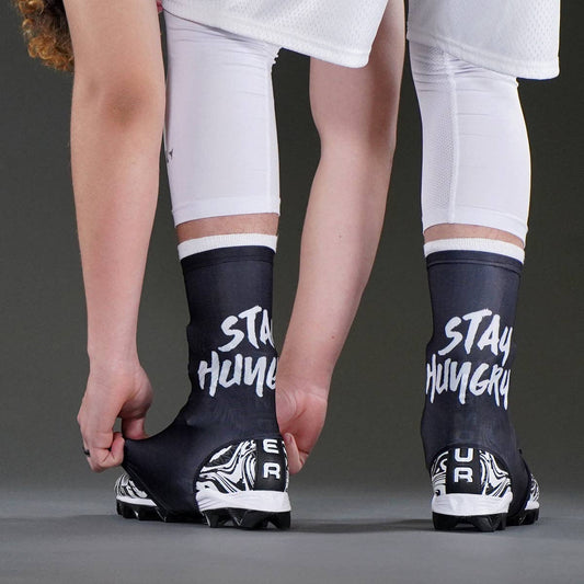 Stay Hungry Black Spats / Cleat Covers