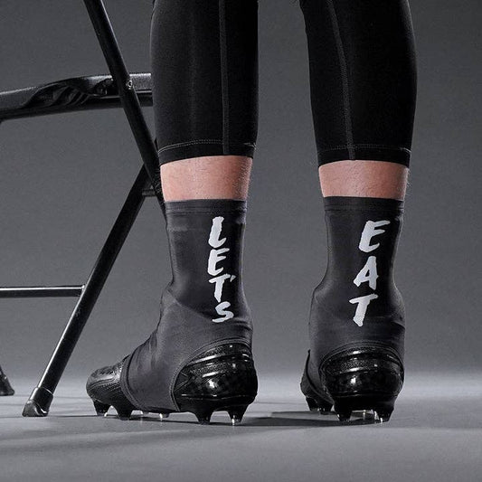 Let's Eat Black Spats / Cleat Covers