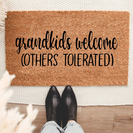 Grand kids Welcome Other Tolerated Doormat