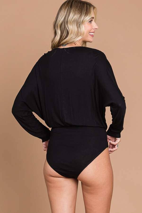 Surplice Dorman Sleeve Bodysuit