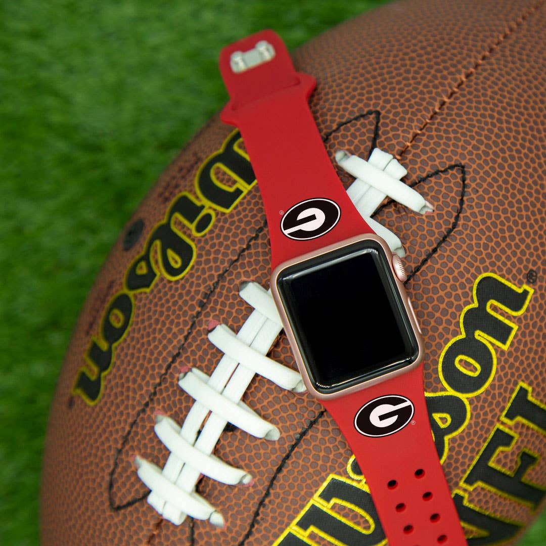 Georgia Bulldogs Apple Watch Band: Crimson / 38/40/41mm