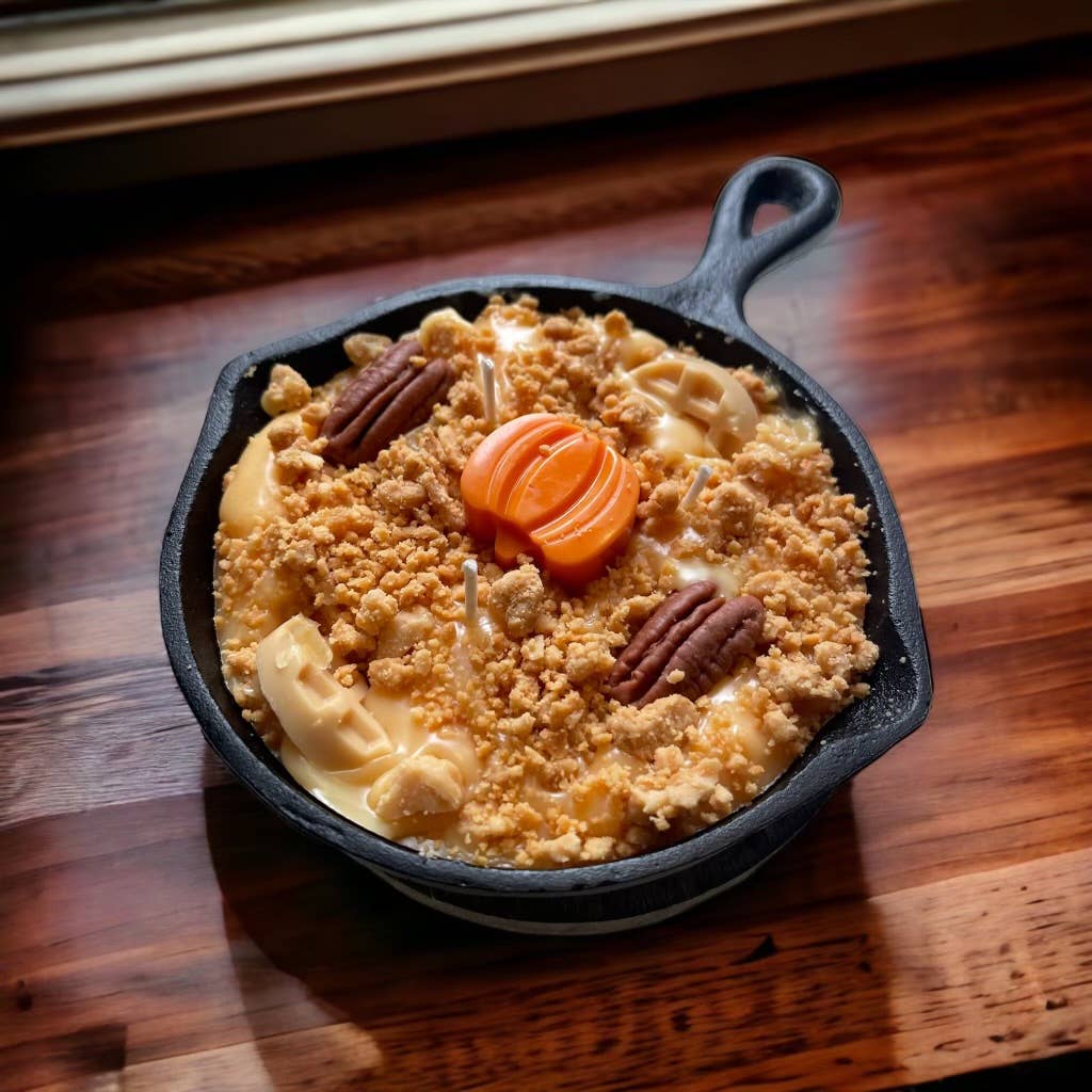 8 oz Pumpkin Pecan Waffles Iron Skillet Candle