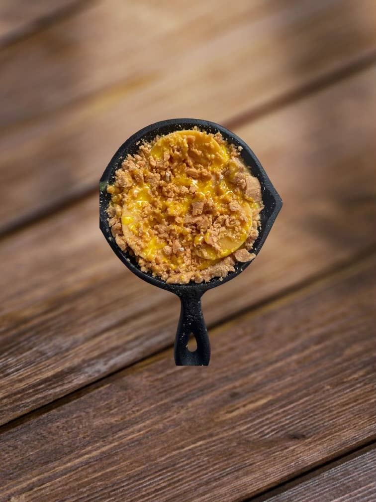 8 oz Apple Pie Cobbler Iron Skillet Candle