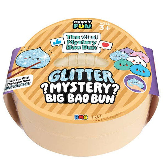 Glitter Mystery Big Bao Bun 7" Dumpling Squishy Fidget Toy