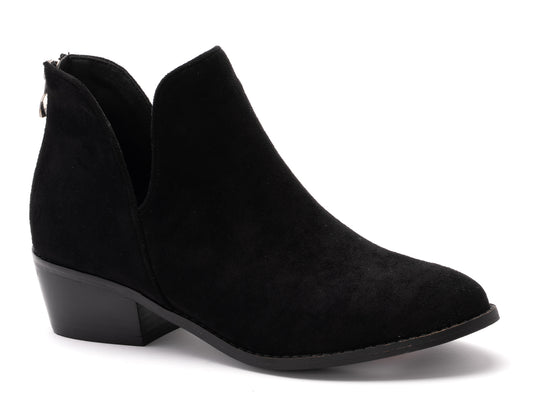 Vanish - Black Suede Bootie