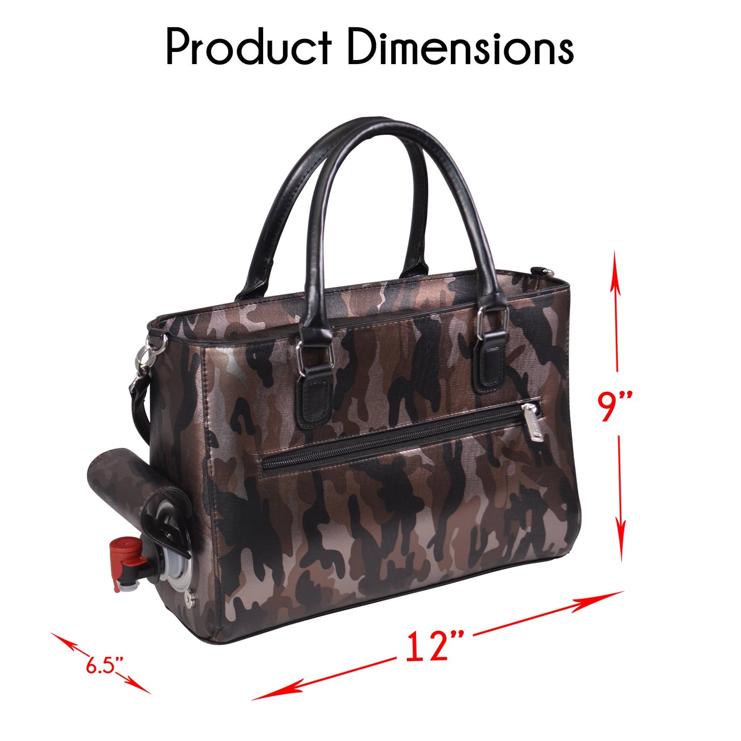 Drink Purse | Insulated Wine Dispenser Classic Design: Stripe