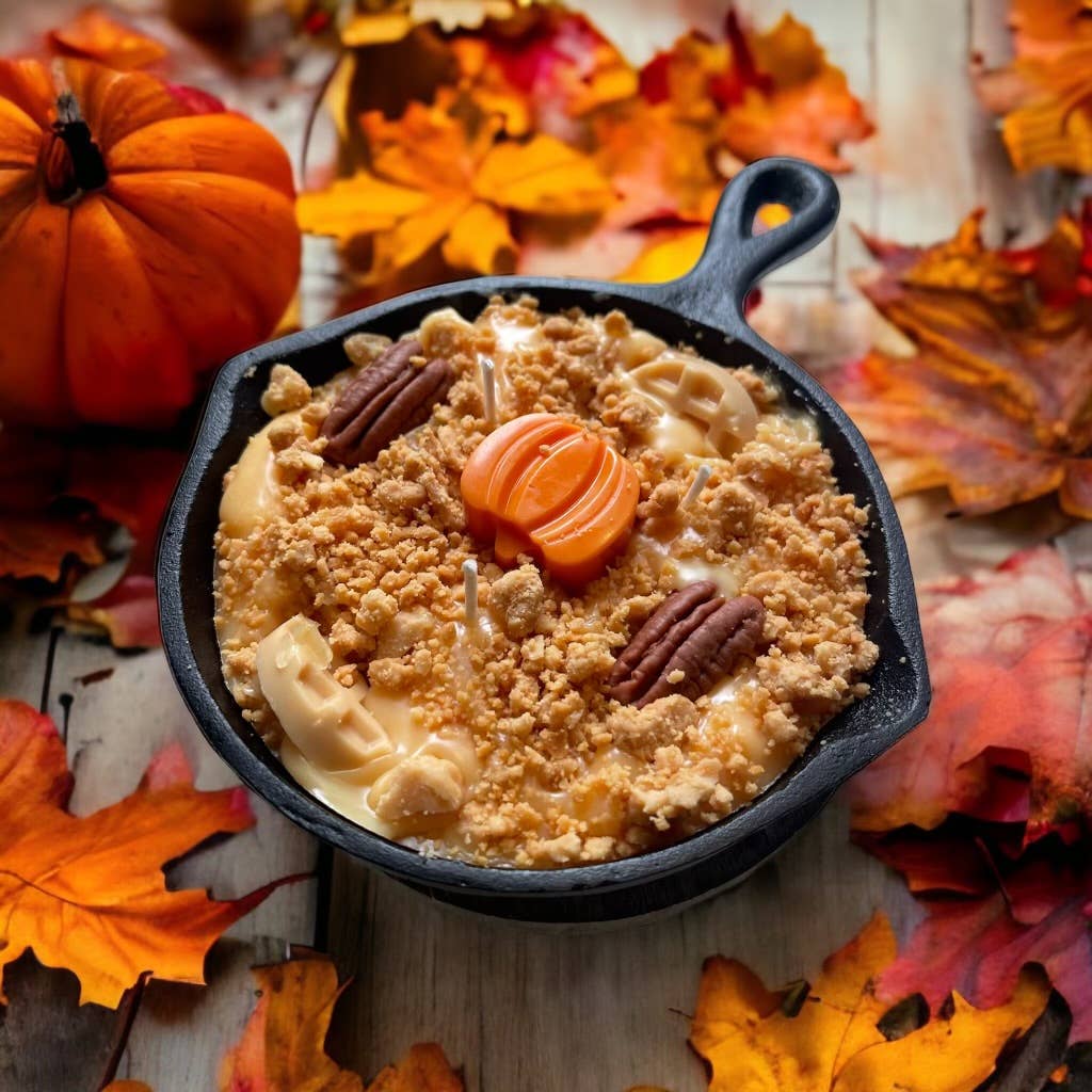 8 oz Pumpkin Pecan Waffles Iron Skillet Candle