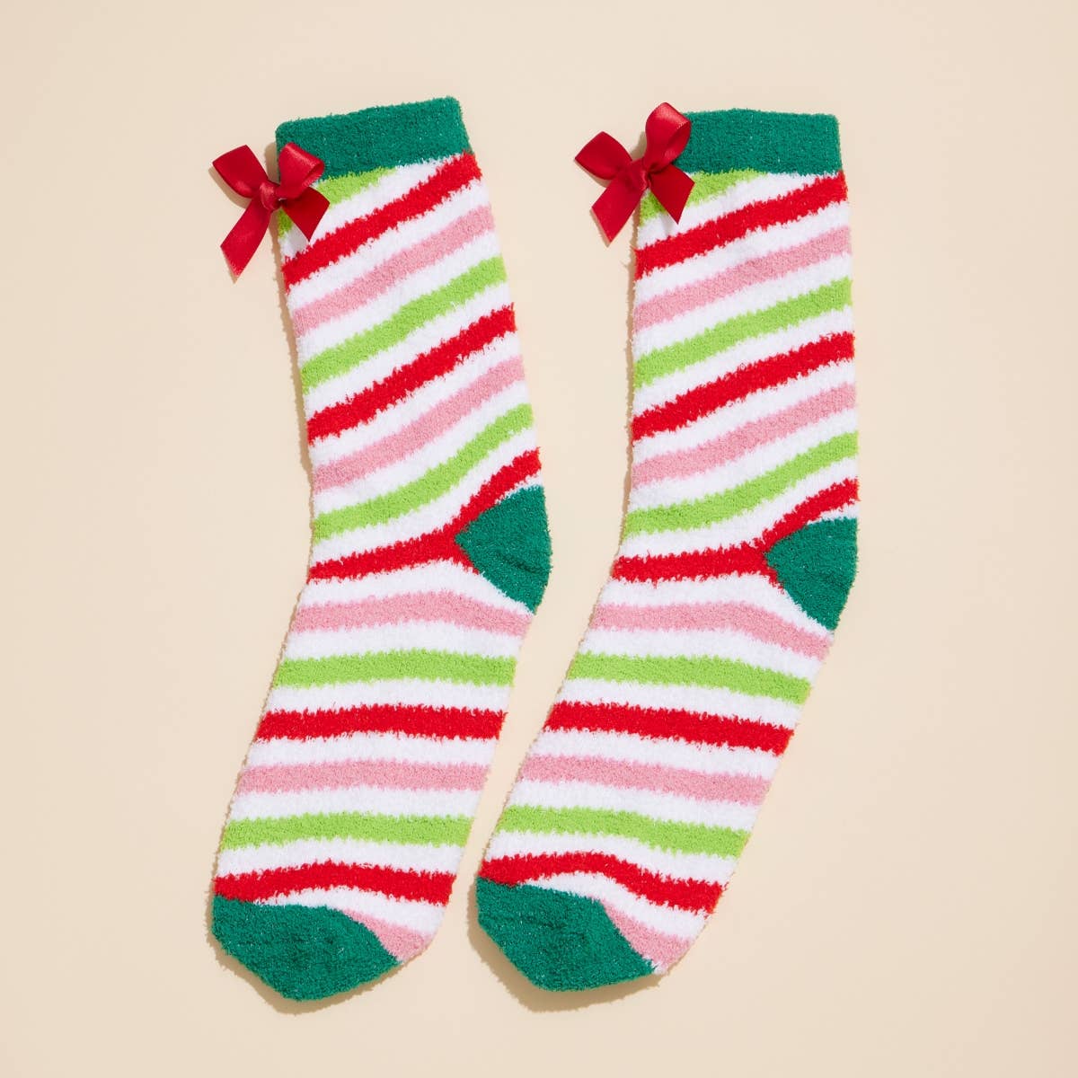 Christmas Fuzzy Socks Assorted Pack of 4